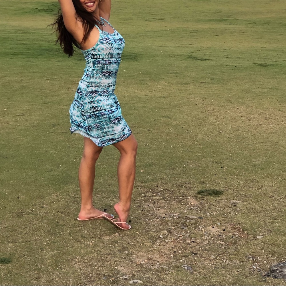 Blue Print Summer Dress